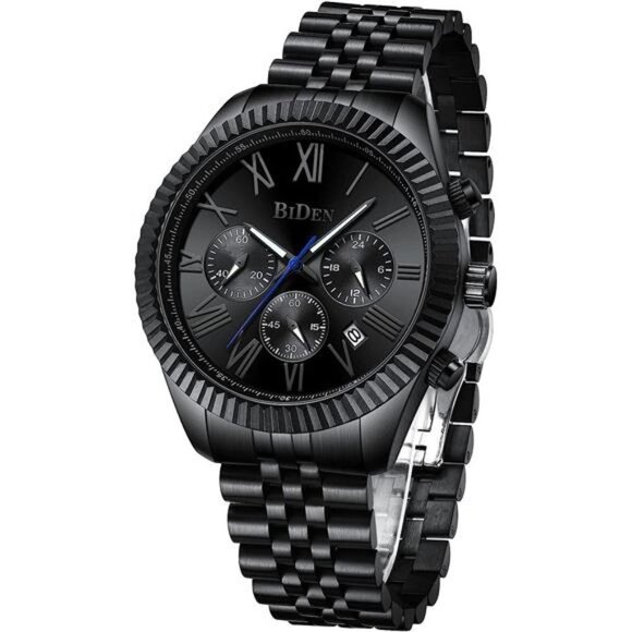 NEW Mens Black luxury Miltary Watch